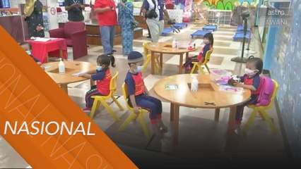 Hari pertama pembukaan semula Tabika dan Taska