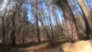 Ukraine War - Ukrainian Soldier Takes Russian Rifle Round To His Machine Gun During Firefight