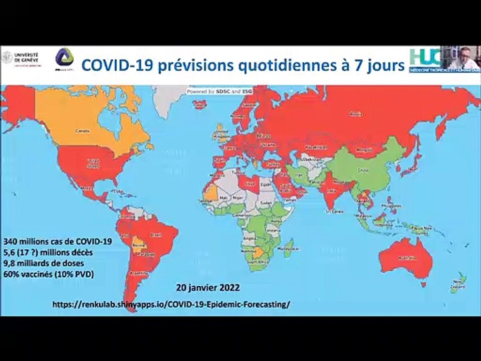 Café de la statistique - Modélisations de l'épidémie de Covid-19 - 20 janvier 2022