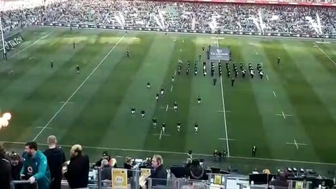Ireland v Scotland Six Nations 2022 Teams take to the field at Aviva Stadium Dublin