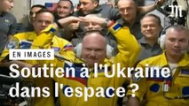 ISS : avec leurs combinaisons jaune et bleu, les cosmonautes russes soutiennent-ils l’Ukraine ?