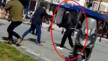 "Bisikletle buradan geçemezsin" dedikleri genci tabancayla vurdukları anlar kamerada