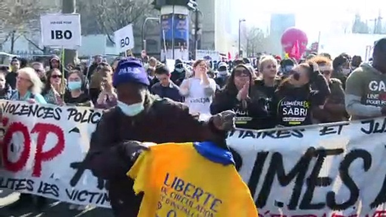 Manifestation contre le racisme et les violences policières en France