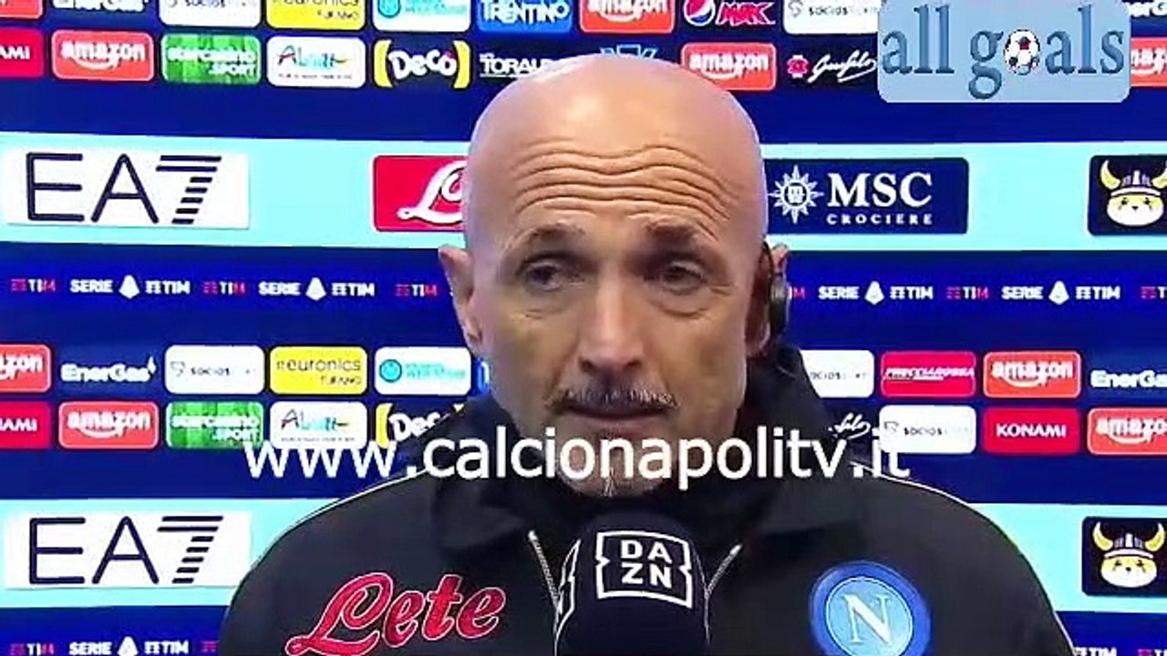 Napoli-Udinese 2-1 19/3/22 intervista post-partita Luciano Spalletti