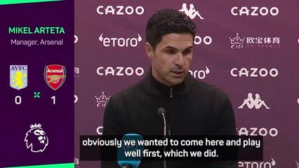 Download Video: Arteta praises side after 'big win' over Villa