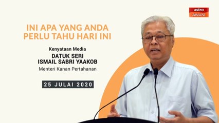 5 perkara penting kenyataan media harian PKPP - 25 Julai 2020
