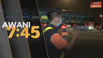 Perkembangan semasa aliran trafik di Plaza Tol Gombak