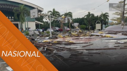 Melaka dilanda ribut, enam murid cedera