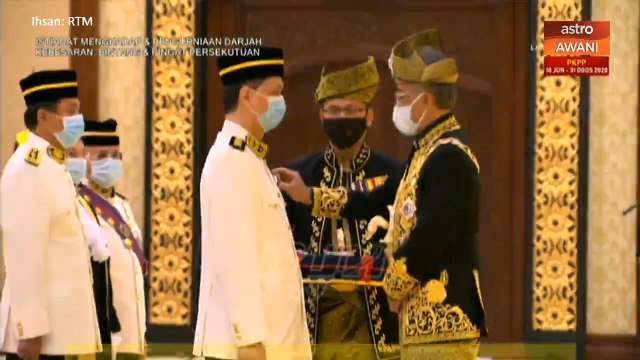 KP Kesihatan Dr Noor Hisham terima Darjah Panglima Setia Mahkota (PSM) yang membawa gelaran 'Tan Sri'