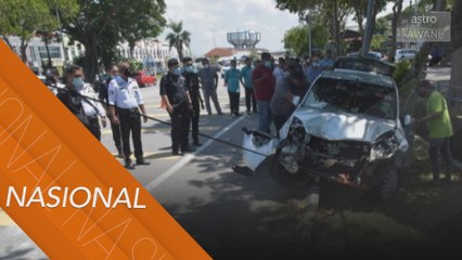 Pekerja JKR maut dirempuh ketika cat jalan