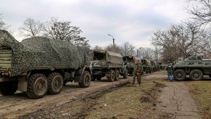 Russian troops halt convoy of buses carrying residents evacuated from Mariupol
