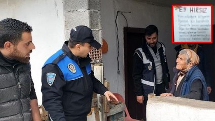 Yaşlı kadının imdadına tamirci yetişti! Hırsız için kapıya asılan not insanlık dersi verdi