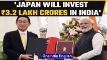 Japan will invest ₹3.2 lakh crore in India in upcoming 5 years, says PM Modi | Oneindia News