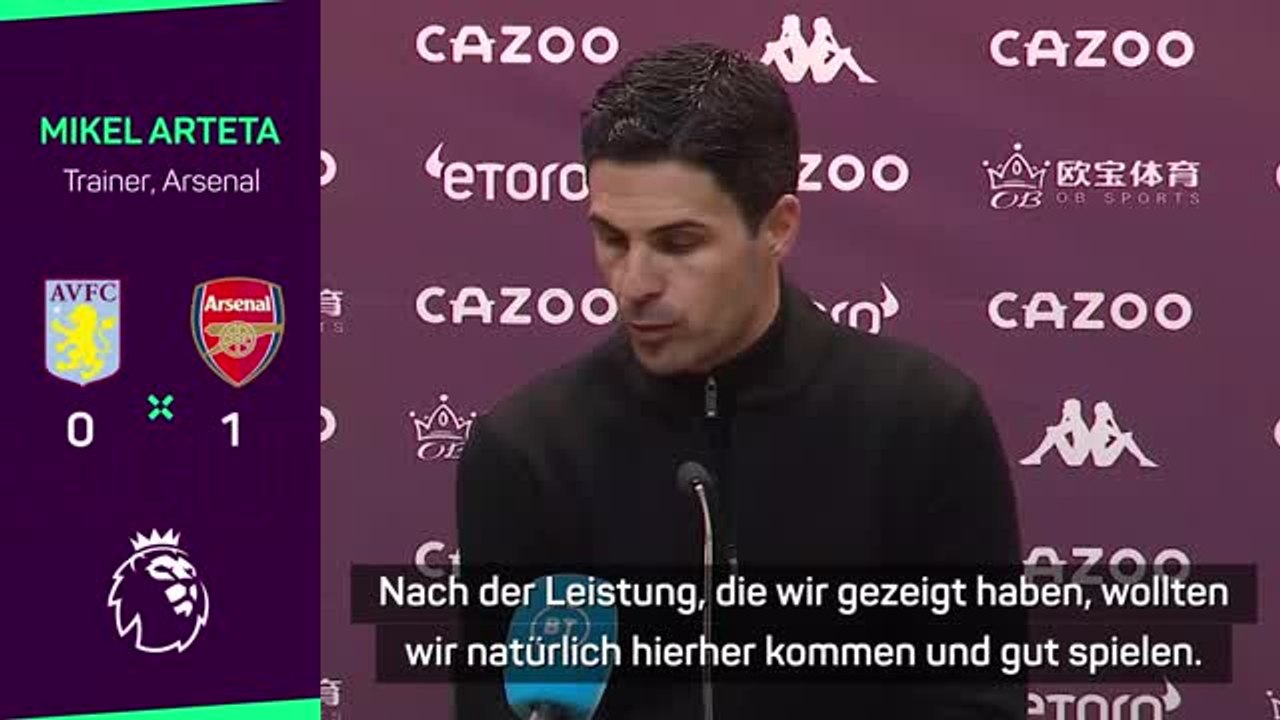 Arteta: 'Wichtiger Sieg nach Niederlage'