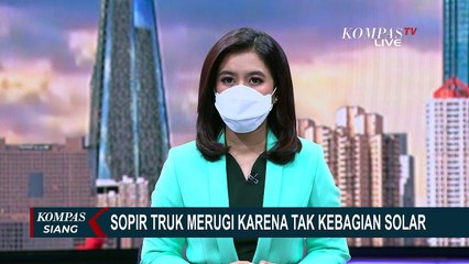 Puluhan Truk Antre di SPBU Hingga Belasan Jam untuk Dapatkan Solar!