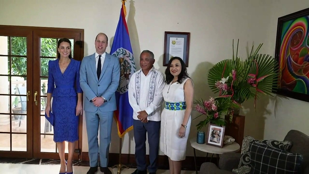 William and Kate meet Belize PM