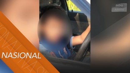Bapa disaman polis kerana benarkan anak 9 tahun pandu kereta