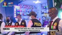Cercado de Lima: incautan más de 3.000 celulares de dudosa procedencia en galería de la av. Abancay