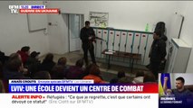 Guerre en Ukraine: à Lviv, ces civils apprennent à manier des armes de guerre dans une école, devenue centre de formation militaire