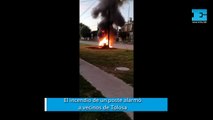 Un incendio alarmó a vecinos de Tolsoa