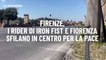 Firenze, i rider di Iron Fist e Fiorenza sfilano in centro per la pace
