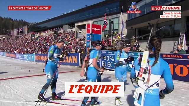Anaïs Bescond célébrée à l'arrivée de sa dernière course - Biathlon - CM (F)