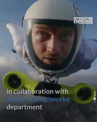 Peter Salzmann and BMW broke a world record with their electric wingsuit