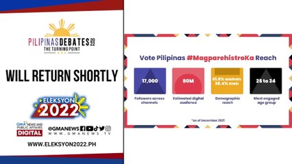 Senate President Tito Sotto closing statement sa #PiliPinasDebates2022