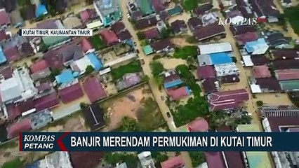 Banjir Lebih dari Satu Meter Masih Rendam Permukiman di Kutai Timur