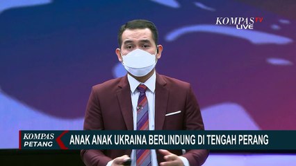 Anak-Anak di Kiev Berlindung di Tengah Serangan Rusia