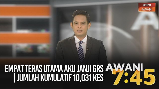 AWANI 7:45 [16/09/2020] - Empat teras utama Aku Janji GRS | Jumlah kumulatif 10,031 kes