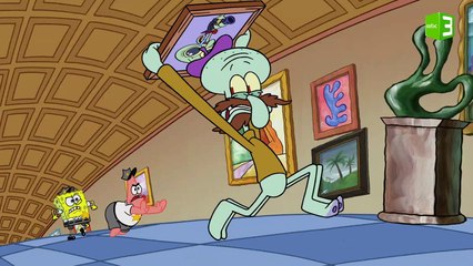 شفيق متنكراً داخل المتحف لعرض لوحته