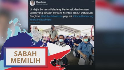 PRN Sabah: Musa Aman buat kejutan, muncul di majlis PM