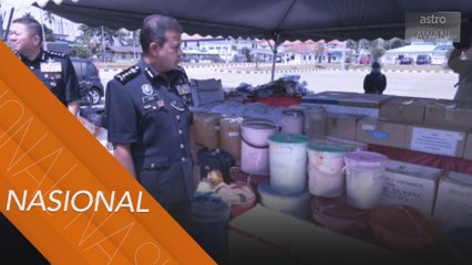 Polis Johor lupus dadah bernilai RM 14.6 juta