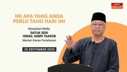 5 perkara penting kenyataan media harian PKPP - 25 September 2020