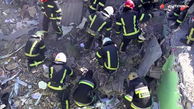 Edifícios civis alvo dos bombardeamentos russos