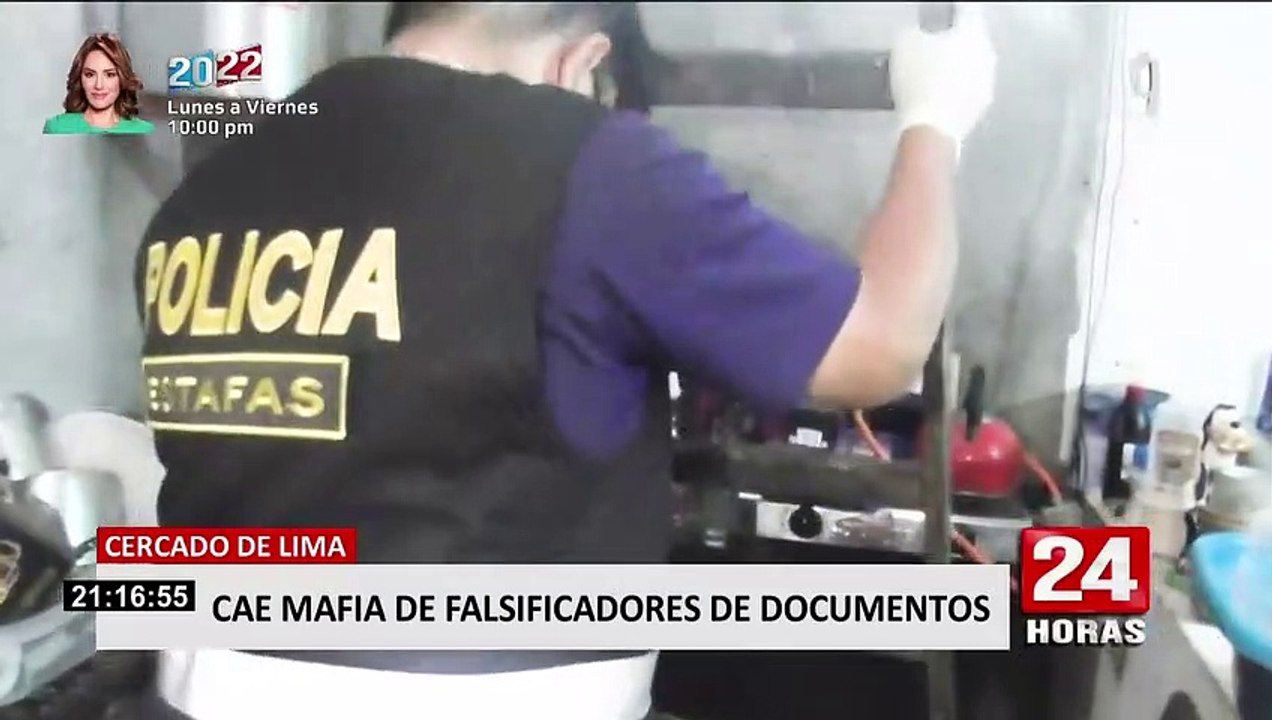 Cercado de Lima: Capturan a cabecillas de banda dedicada a falsificar documentos