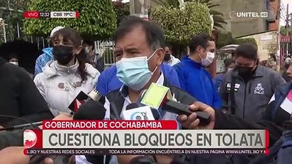 Gobernación: bloqueo en Tolata es injustificado, son dos los proyectos Oncológicos para Cochabamba