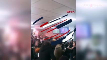 Bakırköy'de hamile eşinin itildiğini iddia eden kişi hastaneyi birbirine kattı