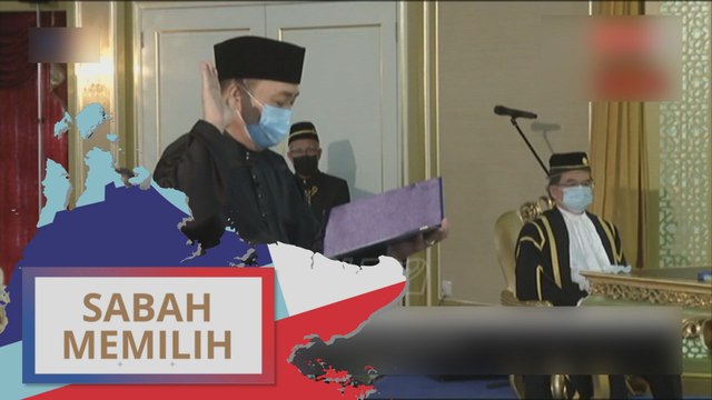 #SabahMemilih: Datuk Seri Hajiji Mohd Noor angkat sumpah jawatan Ketua Menteri