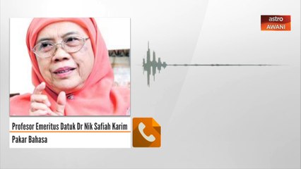 Ahli politik hanya cakap bahasa Melayu di Parlimen