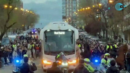 Así fue la llegada del Real Madrid al Santiago Bernabéu