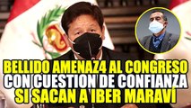 GUIDO BELLIDO AMENAZ4 AL CONGRESO CON CUESTIÓN DE CONFIANZA TRAS INTERPELACIÓN A IBER MARAVÍ