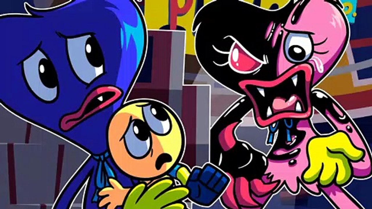 HUGGY WUGGY & PLAYER ARE SO SAD WITH KISSY.EXE! Poppy Playtime Animation #10