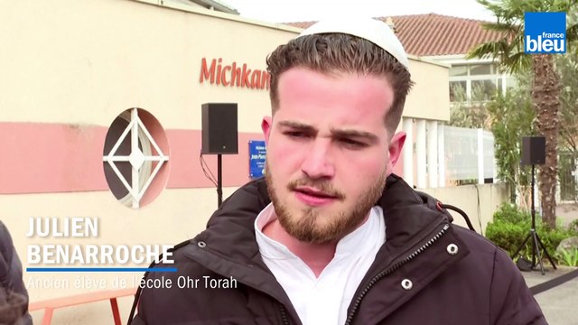 Cérémonie en hommage aux victimes du terroriste Mohammed Merah à l'école juive Ohr Torah de Toulouse