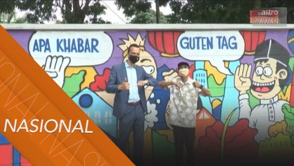 Grafiti mural warnai Sambutan Hari Penyatuan Jerman Ke-30