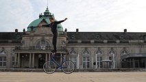 Guy Displays Mind-Blowing Balancing Skills While Performing Mind-Blowing Tricks on His Bicycle