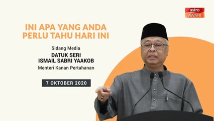 5 perkara penting kenyataan media harian PKPP - 07 Oktober 2020