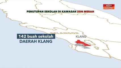 [INFOGRAFIK] Penutupan sekolah di kawasan zon merah