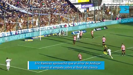 El gol de Eric Ramírez para el empate agónico del Lobo